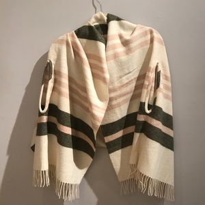 Striped Madewell Cape Scarf